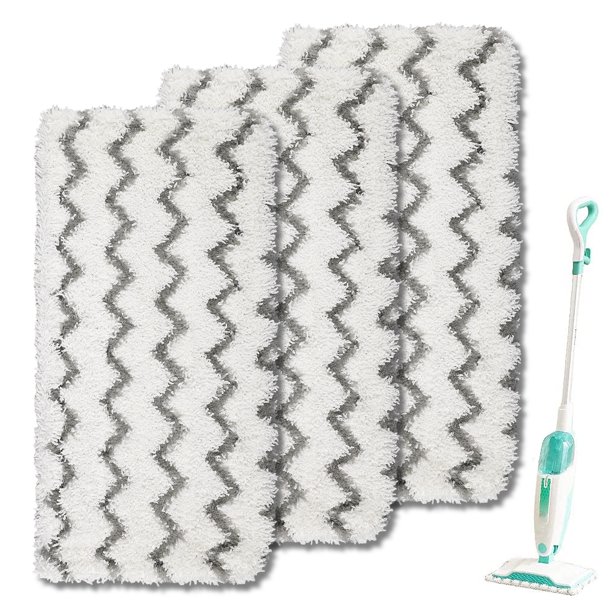 EEEkit 3pcs Microfiber Steam Mop Replacement Pads Fit for Shark Vacuum