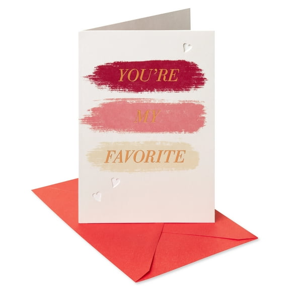 American Greetings Romantic Valentine's Day Card, You're My Favorite