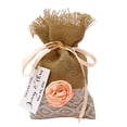 thumbnail image 1 of 20 Small Burlap Bags Wedding Favor Bags Rustic With Personalized Tags Party Favor Drawstring Pouch 4"x6.5" inches, 1 of 1