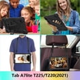 thumbnail image 5 of Kids Case for Samsung Galaxy Tab A7 Lite 8.7 inch 2021 Release, Allytech 360 Degree Swivel Stand Heavy Duty Rugged Shockproof Case with Hand/Shoulder Strap Case for SM-T220/T225, Black, 5 of 6