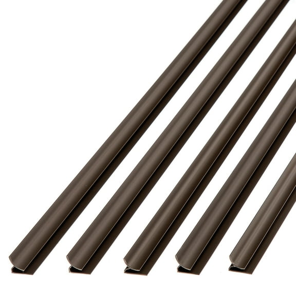 FASÄDE 47 in. Decorative Vinyl Inside Corner Trim in Argent Bronze (5 Pack)