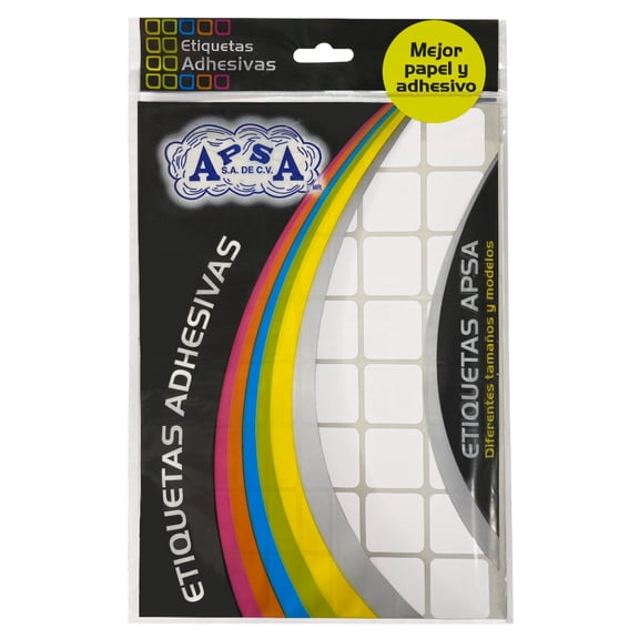 UOFFICE Square Adhesive Labels, 25mm x 25mm, White