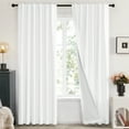 thumbnail image 5 of ZOPZO Total Blackout Curtains Pack of 2, Star White, 52W x 95L Inch, Room Darkening Curtain and Panels for Bedroom and Living Room, 5 of 8