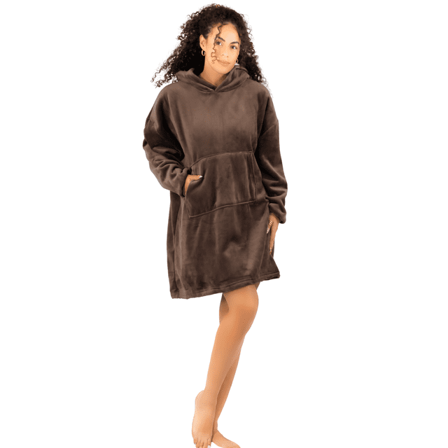 Camison Para Dormir Mujer Pijama Aborregada Batas Dama Bluson Maxi Sudadera Polar
