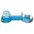 thumbnail image 3 of Tienda de juegos infantil 3 en 1 con túnel, piscina de pelotas y área de juego, diseño estilo océano, fácil de armar y almacenar, ideal para exteriores, parques o guarderías, fabricada en poliéster, 3 of 6