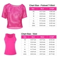 thumbnail image 3 of 80s Costumes Women Casual Costumes Fishnet Neon T-Shirt 2PCS, 3 of 7