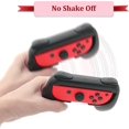 thumbnail image 2 of noir (2 paquetes)-soporte De Poignes compatible con interruptor Joy Con Pour y modelo Oled, empuñaduras Confort Contrleur, 2 of 5