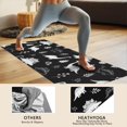 thumbnail image 4 of Black White Dinosaur Skeletons Bold Hot Yoga Mat Towel Non Slip for Hot Yoga - Quick-Drying Yoga Mat Cover with 4 Corner Pockets with Travel Bag - Hot Yoga Towel Non Slip 70"x26", 4 of 6