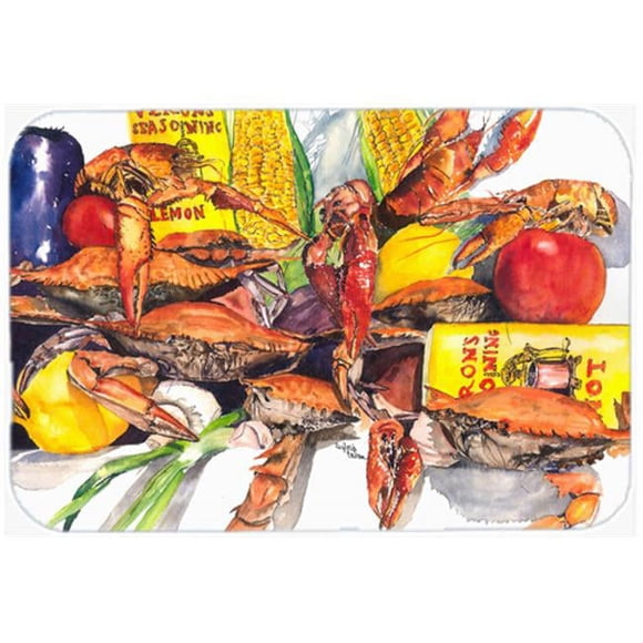 Carolines Treasures 1016LCB 15 x 12 Po Verons et Crabes Planche à Découper en Verre-Grande