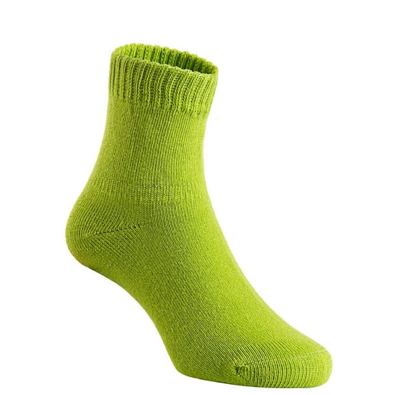 Lian LifeStyle Children's 4 Pairs Superior Quality Cotton Socks - Fascinating and Refined Crew Socks - Sweat Permeable - Perfect for Sports Size 3Y-5YGreen