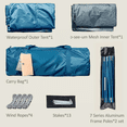 thumbnail image 6 of 2 Person Backpacking Tent with Two Doors Double Layer Waterproof Windproof Ultralight Easy Setup, 6 of 6
