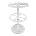 thumbnail image 3 of Segolike Earring Organizer Holder,Rotating Hanging Rack,Jewelry Display Stand,Storage Rack for Necklace Vanity Table Earrings Bracelet 2 Tier Clear, 3 of 8