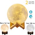 thumbnail image 2 of Eyfqtcs Lámpara De Mesita De Noche Táctil Con Luz Nocturna Led De Luna Impresa En 3D Para Decoración De Habitaciones (12 Cm), 2 of 9