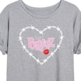 thumbnail image 3 of Bratz - Bratz Original Logo - Barbed Wire Heart - Women's Oversized T-Shirt, 3 of 5