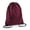 Burgundy, variant on Premium Drawstring Bag