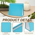 thumbnail image 3 of Uxcell 2 Pack Blank Desk Calendar Base, Flip Calendar Standing 8.3 x 6.7" Pearl Paper Small Desk Calendar for DIY Home Office Desktop Accessory Decor Monthly Planner, Sky Blue, 3 of 6