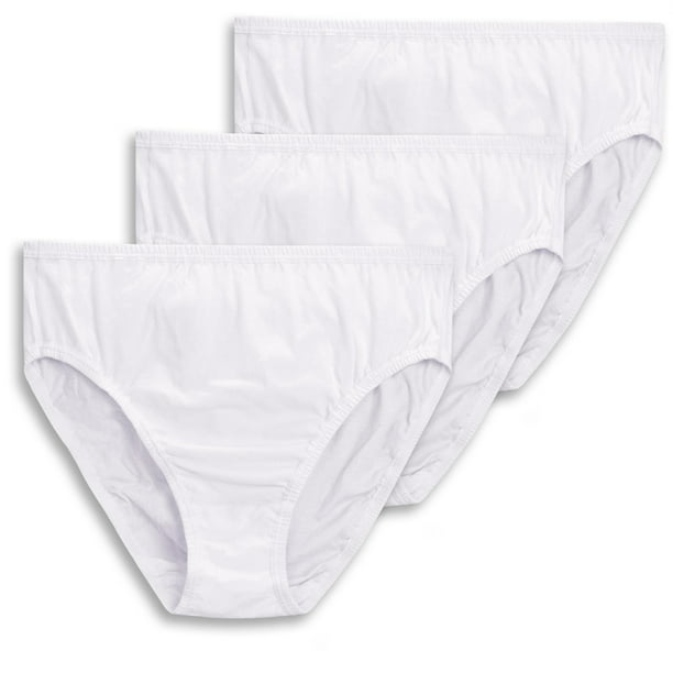 Wingslove 3 Pack Women's Plus Size Comfort Soft Cotton Underwear High ...