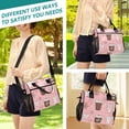 thumbnail image 5 of FORMRS Insulated Lunch Bag Unisex Large Capacity with Shoulder Strap, Brown Hand Drawn Cups, 5 of 6