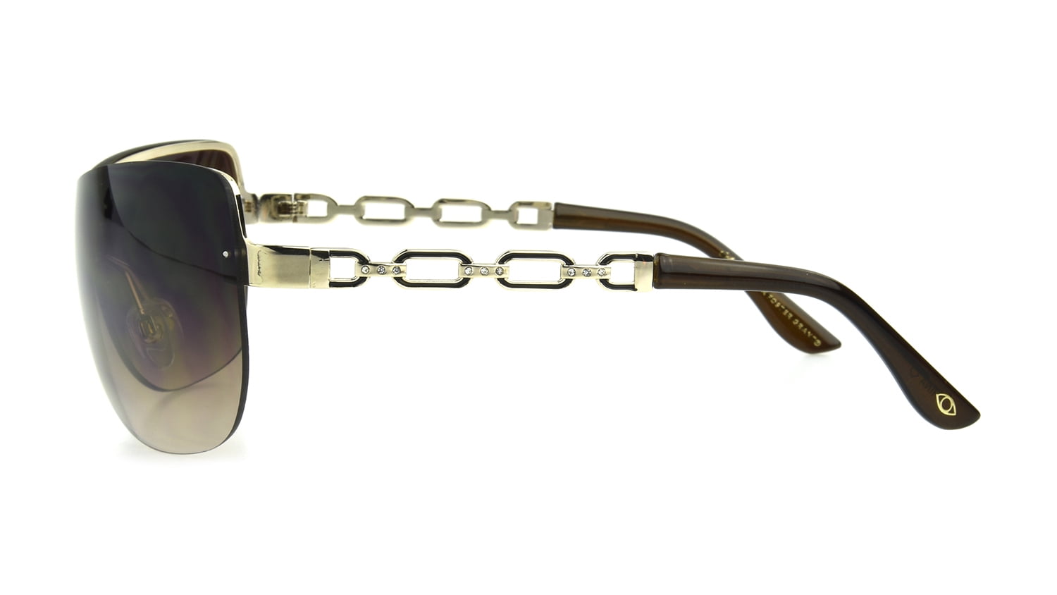 Sofia Vergara X Foster Grant by Sofia Vergara Women's Chain-Link Shield Sunglasses, Black
