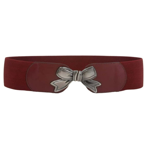 3" Wide High Waist Bow Tie Fashion Stretch Belt