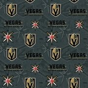 Las Vegas Golden Knights Cotton Fabric with Tone on Tone Print and Matching Solid Cotton Fabrics