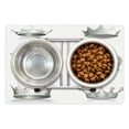 thumbnail image 1 of Grey Pet Mat for Food and Water, Different Kinds of Antique Crowns Queen King Imperial Theme Vintage, Non-Slip Rubber Mat for Dogs and Cats, 18" X 12", by Ambesonne, 1 of 2