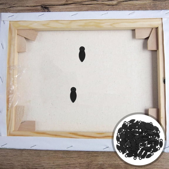 NIAIZEK 100Pcs Plastic Picture Frame Holder Clips Black Decorative Photo Frame Fastener Supplies