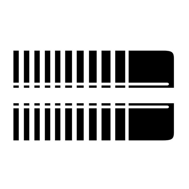 2Pcs Car Hood Stripe Sticker Auto Racing Stripes Body Side Decal Hood Vinyl Stripe Decal Stripe Sticker Decoration Universal, 95cm, Matte Black