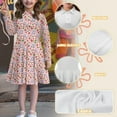 thumbnail image 6 of DISNIMO Koala Dress for Girls Long Sleeve Strawberry Dress Girls Casual Midi Dress Kids Collared Dress Girls Skater Dress Children 3-4 Years Girl Swing Dress Primary Girls Animal Dresses, 6 of 7