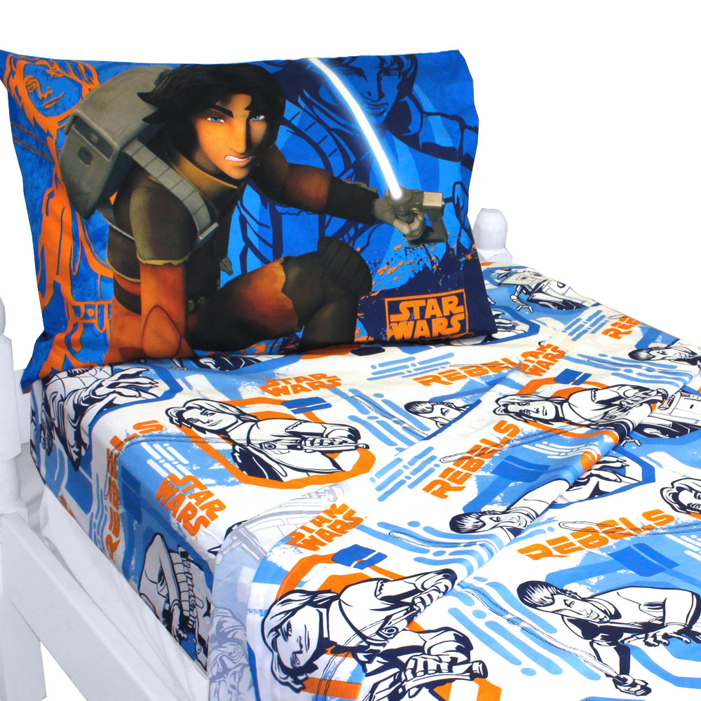 Star Wars Bed Sheet Set Rebels Fight Bedding Accessories