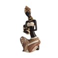 thumbnail image 3 of Estatua africana, adorno estético, escultura de arte africano, figura de dama tribal para Sentado B, 3 of 9