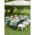 thumbnail image 4 of Outdoor Tablecloth with Umbrella Hole for Patio/Picnic/Party/Camping, Green Forest Waterproof Table Cloth Rectangle Table Cover Washable, Green Ombre Trees Abstract Art (60"x 84"), 4 of 8