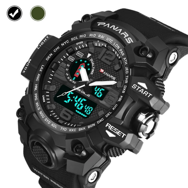 Men s Military Watch Men s Casual Digital Sports Watch Dual