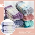 thumbnail image 3 of 5 Pairs Womens Fuzzy Socks, Slipper Fluffy Cozy Comfy Socks Cabin Plush Warm Winter Sleep Home Soft Socks, 3 of 5