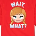 thumbnail image 3 of Disney Emoji - Wait What Anna  - Toddler And Youth Long Sleeve Graphic T-Shirt, 3 of 5