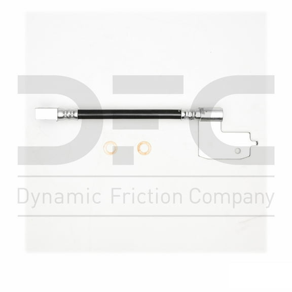 Rear Lower Right Dynamic Friction Company Brake Line Hose 350-42107 For 1993 Jeep Grand Wagoneer, 1993-1998 Jeep Grand Cherokee