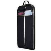 MISSLO 43" Travel Garment Bag for Suit, Dress, Coat, Clothes Garment Cover Moth Proof Hanging Bag, Black