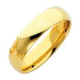 thumbnail image 2 of 14k Solid White Italian Gold Comfort Fit Plain Wedding Band 5mm, 2 of 2