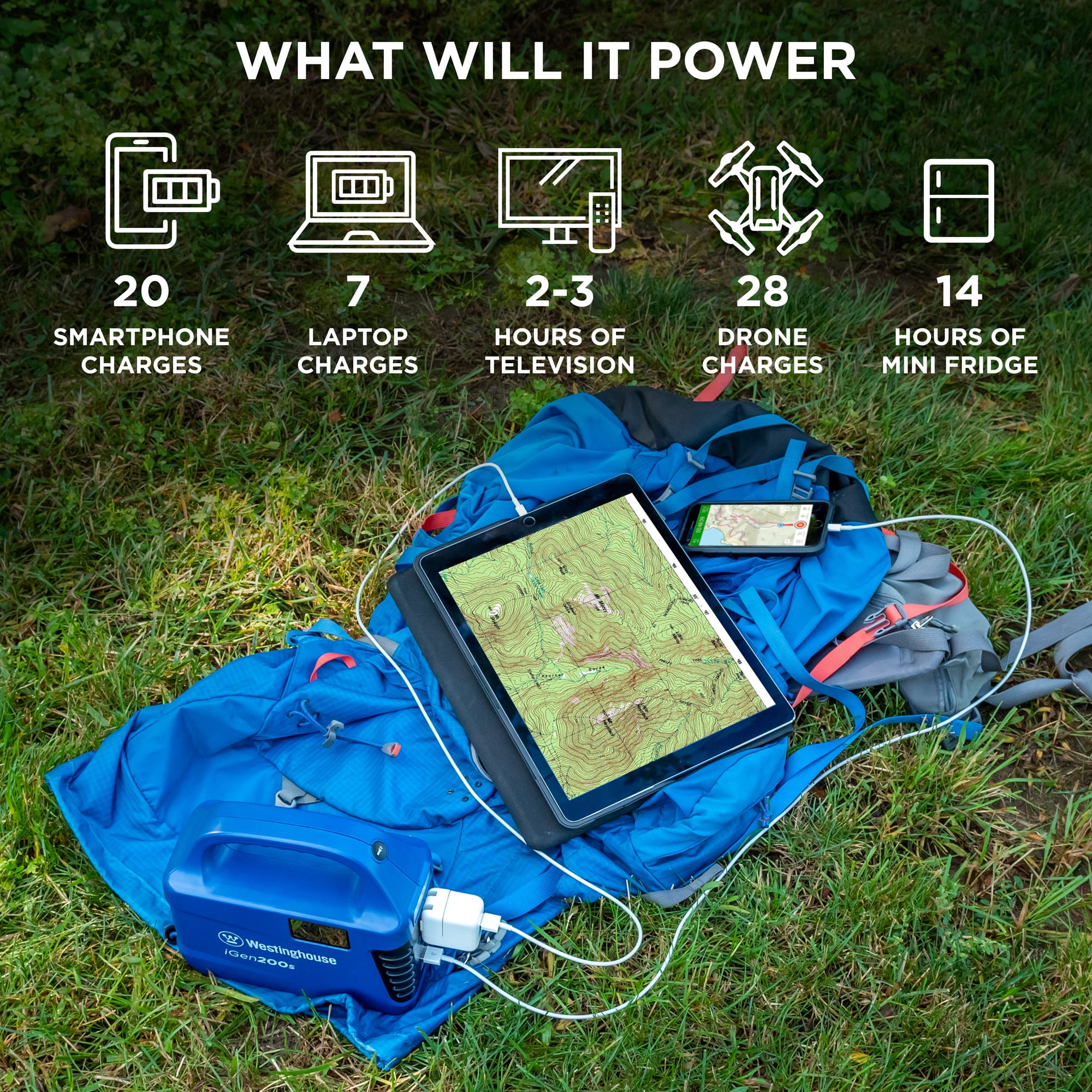 Westinghouse 194Wh Portable Power Station Push Button Starter Solar Generator, Short Circuit Protection