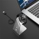 thumbnail image 2 of Soporte de cable de carga rápida USB Compatible para Samsung Galaxy Watch4 40 44mm y Galaxy Watch 4 Classic 42 46mm Soporte de soporte de carga de aleación de aluminio, 2 of 8