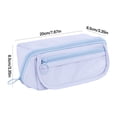 thumbnail image 4 of Cute Canvas Pencil Cases, Zipper Pencil Pouch Big Capacity Special Pencil Cases Storage Bag - Blue, 4 of 5