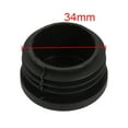 thumbnail image 3 of 8 Pcs Chair Table Leg Plastic Cap Round Tube Insert Fit 35mm Pipe Outer Dia, 3 of 3