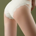 thumbnail image 5 of loopsun Womens Briefs,Women's Mid Low Waisted Lace Trimmed Sweet Bow Underwear Briefs, 5 of 5