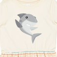 thumbnail image 4 of Inktastic Cute Shark, Little Shark, Gray Shark, Sea Animal Girls Toddler Dress, 4 of 5