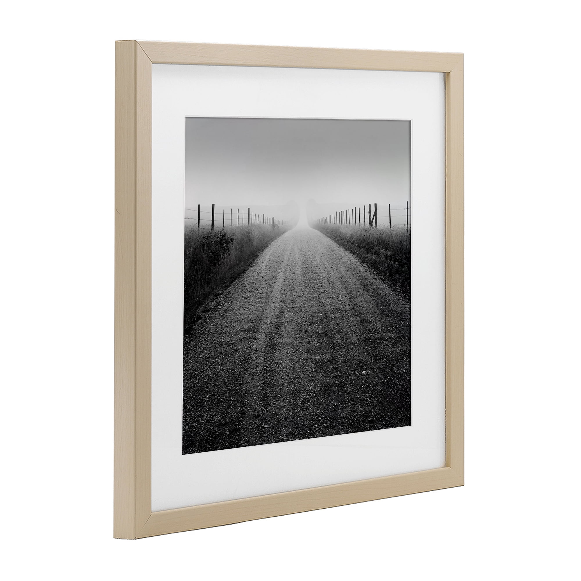 Stupell Industries Country Road in Morning Mist Birch Framed Print Under Glass, design by Chip Forelli