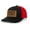 Black/Red, variant on Trump Vance 2024 Make America Great Again Leather Patch Trucker Hat, Charcoal/Red