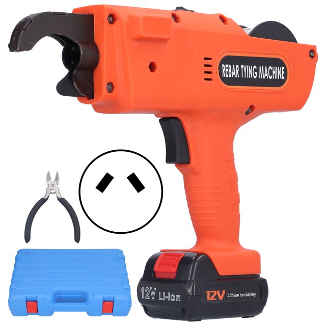 Fdit Rebar Tying Machine ABS High Carbon Steel Fully Automatic Strapping Tool AC 100‑240V,Automatic Tying Tool,Handheld Electric Tying Machine