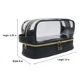 thumbnail image 5 of RED.STONE Double Layer Clear Makeup Bags Women - Transparent Cosmetic Travel Bags, 5 of 5