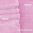 thumbnail image 3 of EVNELE Pink Throw Size Blankets, Fuzzy Lightweight Warm Throw Blanket for Couch, Sofa, Pet, Bed, 50 x 60 inch, 3 of 6