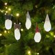 thumbnail image 4 of Christmas Tree Hanging Gnomes Ornament Set Of 5 Swedish Handmade Plush Gnome Santa Elf Hanging Home Decorations, 4 of 5